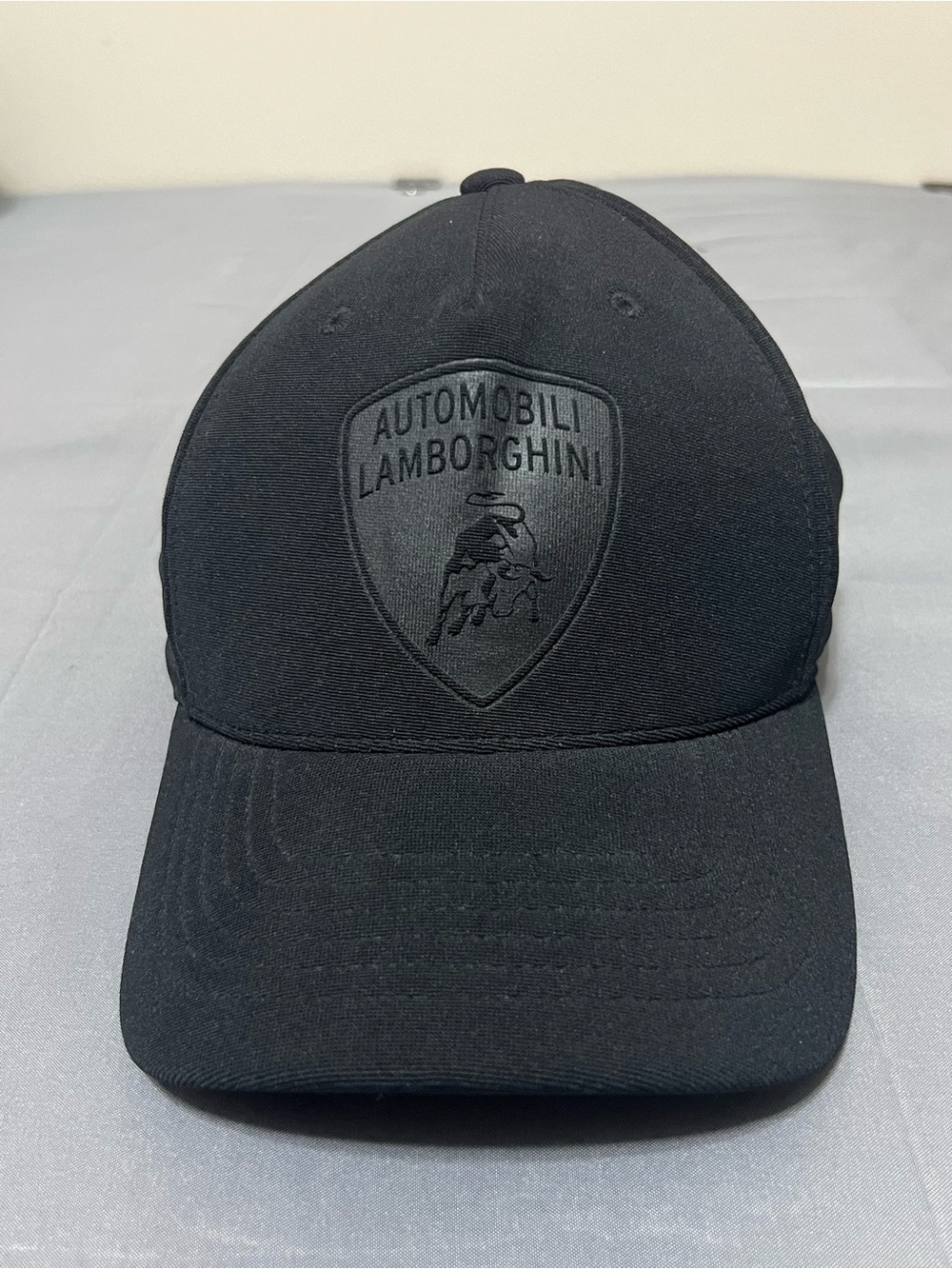 GENUINE Lamborghini Black Shield Logo Cap Black